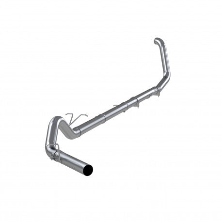 1999-2003 F-250 350 7.3L T409 Stainless Steel 4 Turbo Back Single Exit - No Muffler Not for use on vehicles equipped with Catalytic Converter. not for use on vehicles equipped with catalytic converters