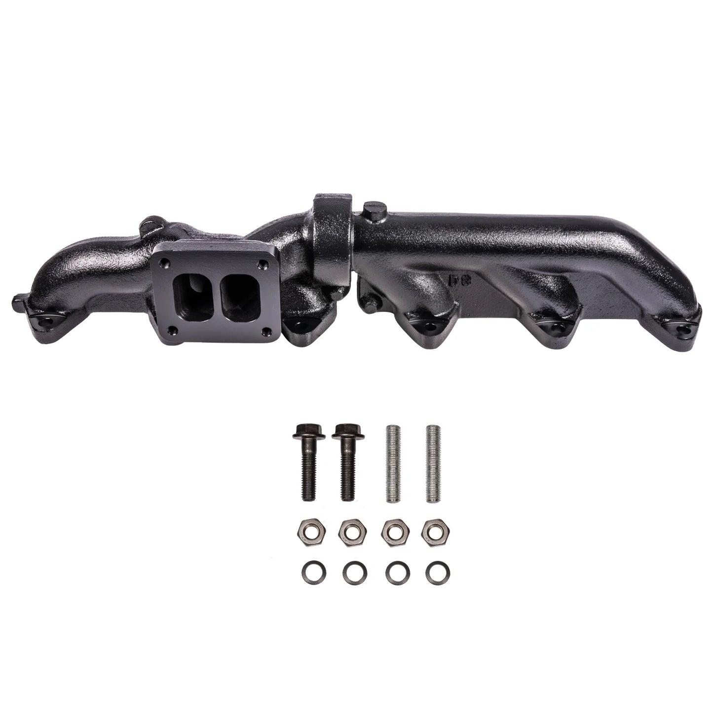 Pulse Flow Exhaust Manifold Kit Fits 2003-2007 5.9L Cummins 2-Pc T3 With Turbo Flange Hardware ATS