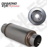 Exhaust Muffler 5 PERFORATED PACKED MUFFLER 20 OVERAL 14 BODY 7 CASE 409 STAINLESS STEEL