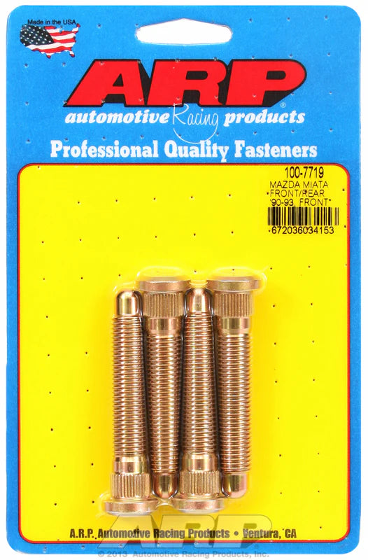 Mazda Miata front/rear  ft90- ft93  front only  ft94- ft05 wheel stud kit