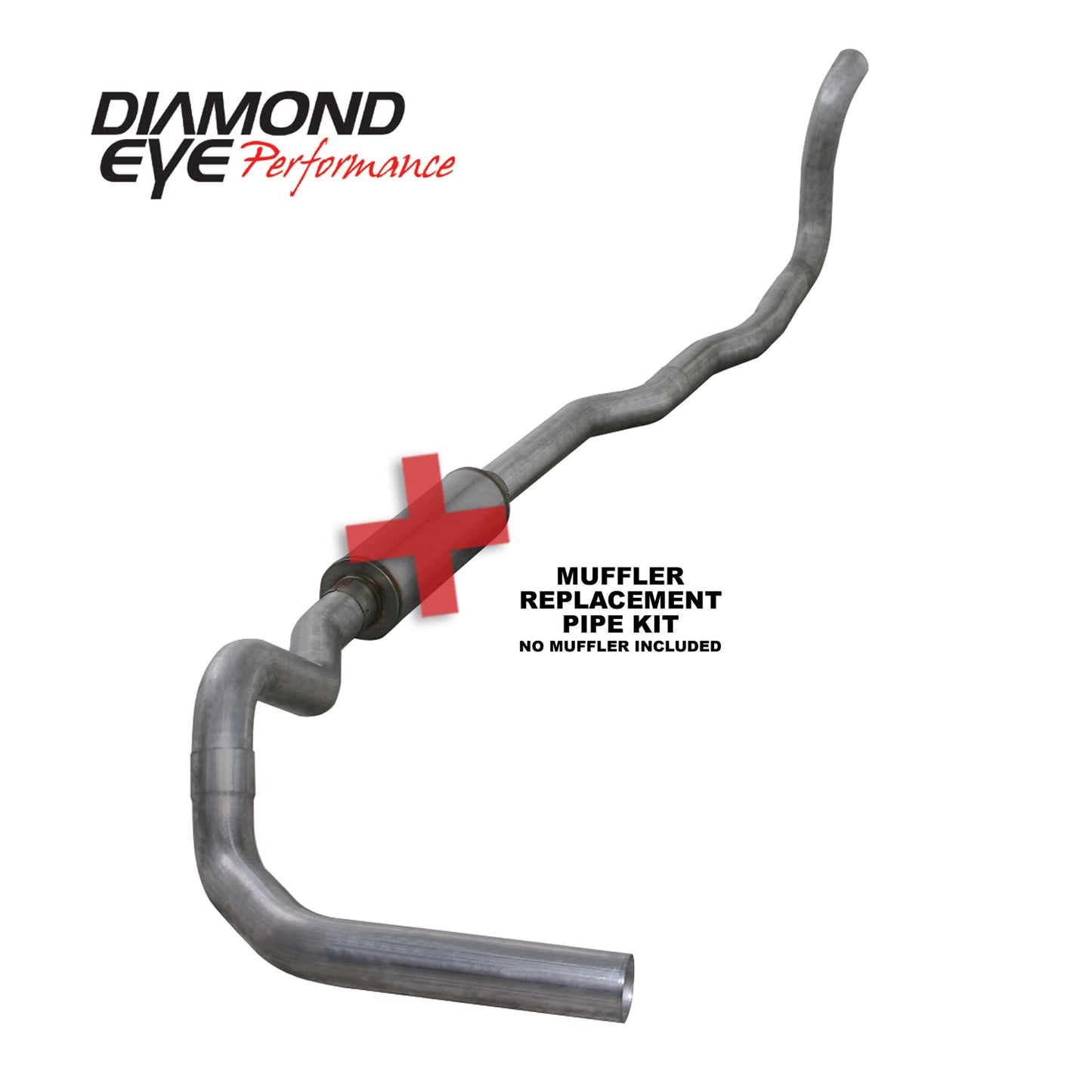 Exhaust System Kit 1989-1993 DODGE 5.9L CUMMINS 2500/3500 (ALL CAB AND BED LENGTHS)-4in. ALUMINIZED