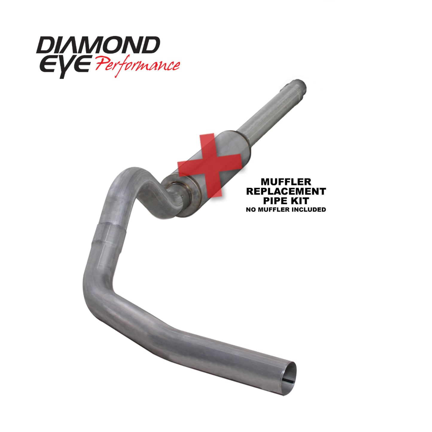 Exhaust System Kit 1994-1997.5 FORD 7.3L POWERSTROKE F250/F350 (ALL CAB AND BED LENGTHS) 4in. ALUMI