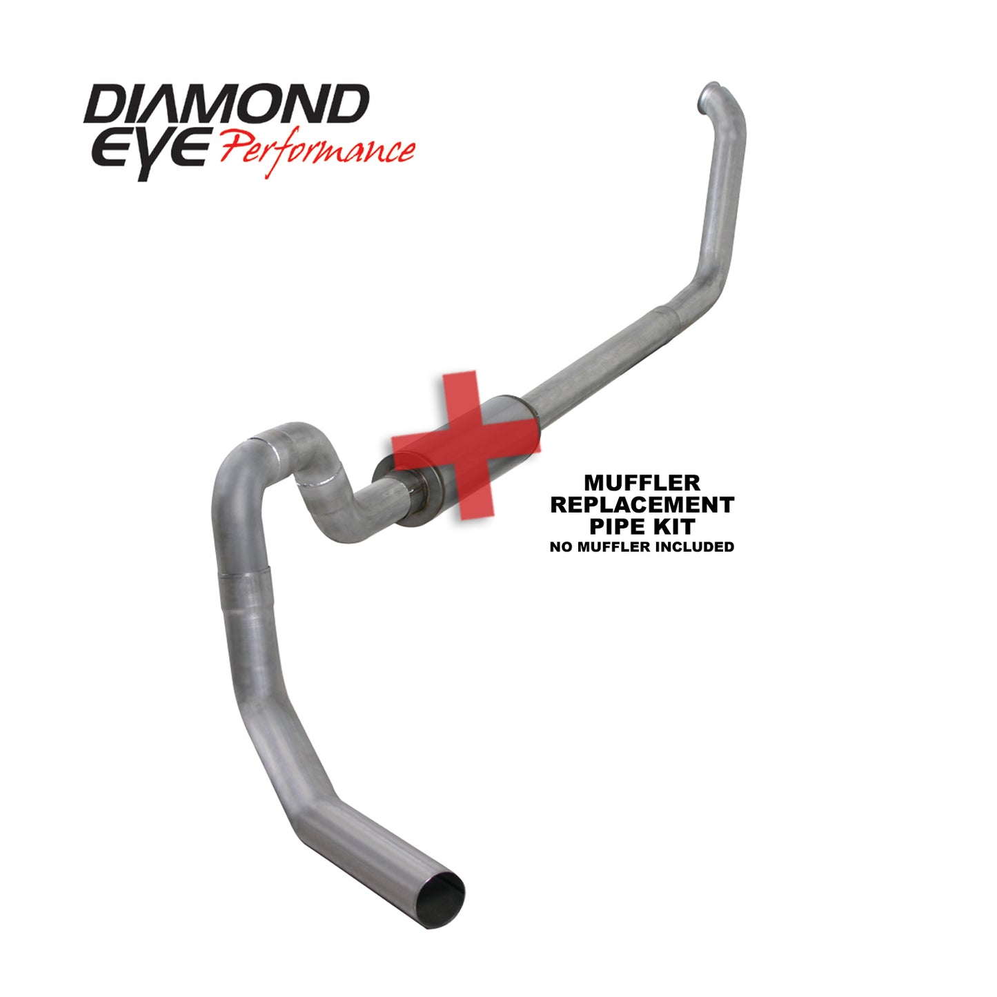 Exhaust System Kit 2001-2002 FORD 7.3L POWERSTROKE EXCURSION-4in. ALUMINIZED-PERFORMANCE DIESEL EXH