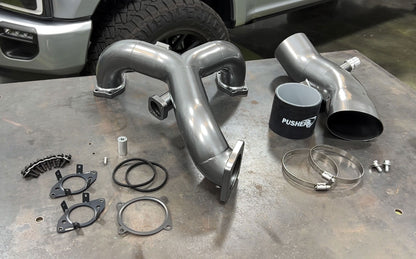 Pusher Powerflow Intake Manifold / Turbo Inlet Package for 2015-19 Ford 6.7L Powerstroke Equipped Trucks