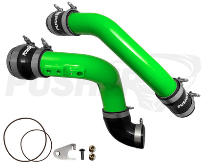 Pusher 3" Hot & Cold Side Charge Tubes for High Output 2023+ Ford F250/350 6.7L Powerstroke w/ Throttle Valve Adapter