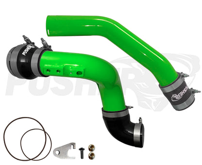 Pusher 3" Hot & Cold Side Charge Tubes for High Output 2023+ Ford F250/350 6.7L Powerstroke w/ Throttle Valve Adapter
