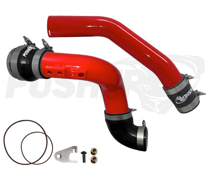 Pusher 3" Hot & Cold Side Charge Tubes for High Output 2023+ Ford F250/350 6.7L Powerstroke w/ Throttle Valve Adapter