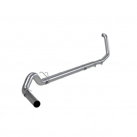 1999-2003 F-250 350 7.3L T409 Stainless Steel 5 Turbo Back Single Side Exit  - No Muffler Not for use on vehicles equipped with Catalytic Converter.