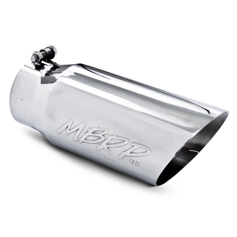 Universal T304 Stainless Steel Tip 5in OD Dual Wall Angled 4in inlet 12in length