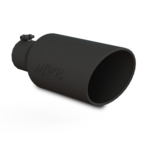 Universal Black Coated Tip 7in OD  Rolled End  4in  ID 18in length