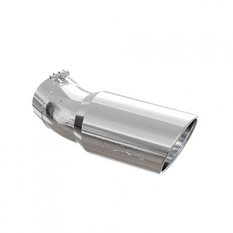Universal T304 Stainless Steel Tip 6in OD Angled Rolled End 5in inlet 15.5in length   30� bend