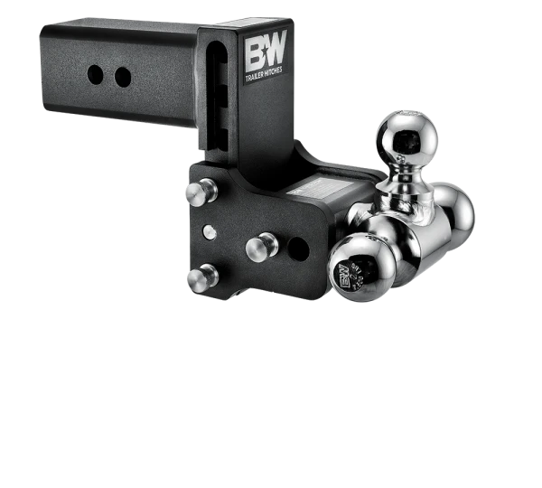 B&W Tow and Stow 3" Receiver 4.5" drop 3-ball hitch