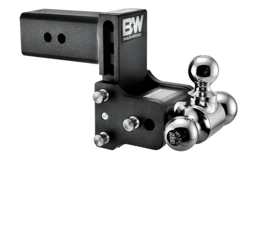 B&W Tow and Stow 3" Receiver 4.5" drop 3-ball hitch
